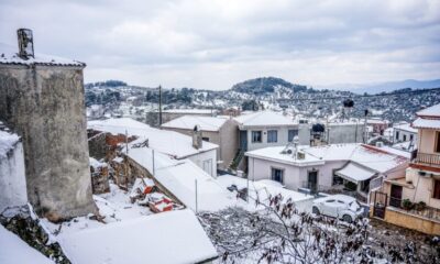 ΧΙΟΝΙΑ ΣΤΗ ΛΕΣΒΟ  (ΠΑΝΑΓΙΩΤΗΣ ΜΠΑΛΑΣΚΑΣ/ΕUROKINISSI)