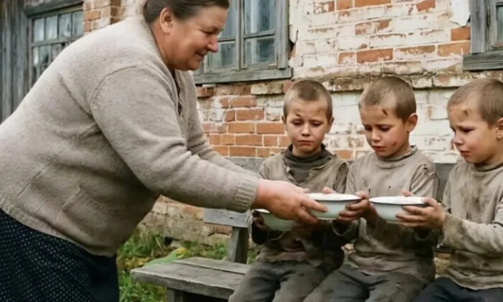 mia-ftochi-gynaika-lypithike-tria-orfana-kai-ta-taise-me-zesti-soupa-kai-eikosi-chronia-argotera-tria-polyteli-aftokinita-stamatisan-brosta-sto-periptero-tis-afto-pou-synevi-meta-afise-tous-pantes-